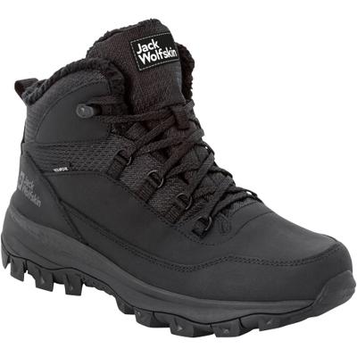 Outdoorwinterstiefel JACK WOLFSKIN "EVERQUEST TEXAPORE MID M", Herren, Gr. 40, gefüttert wärmeisolierend wärmend, schwarz, Leder, Textil, Schuhe Outdoorwinterstiefel, Winterboots, Snowboots, Winterschuhe, wasserdicht & gefüttert, Topseller