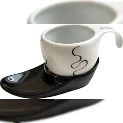 Luigi Colani Espressotasse Vision 2tlg Loop black/black