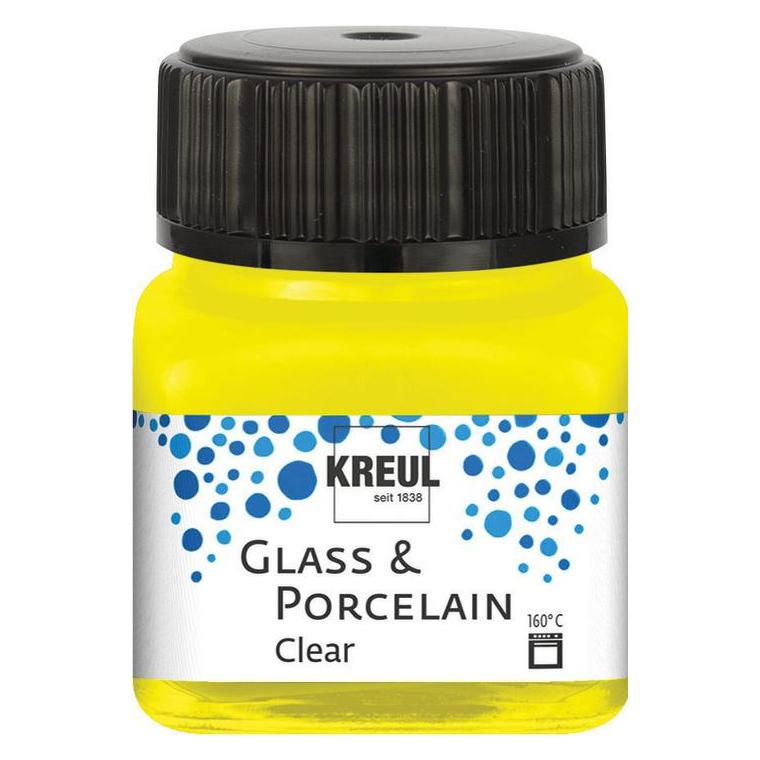 Kreul Glass & Porcelain Clear, Porzellan- und Glasfarbe (20 ml) (4000798119935)