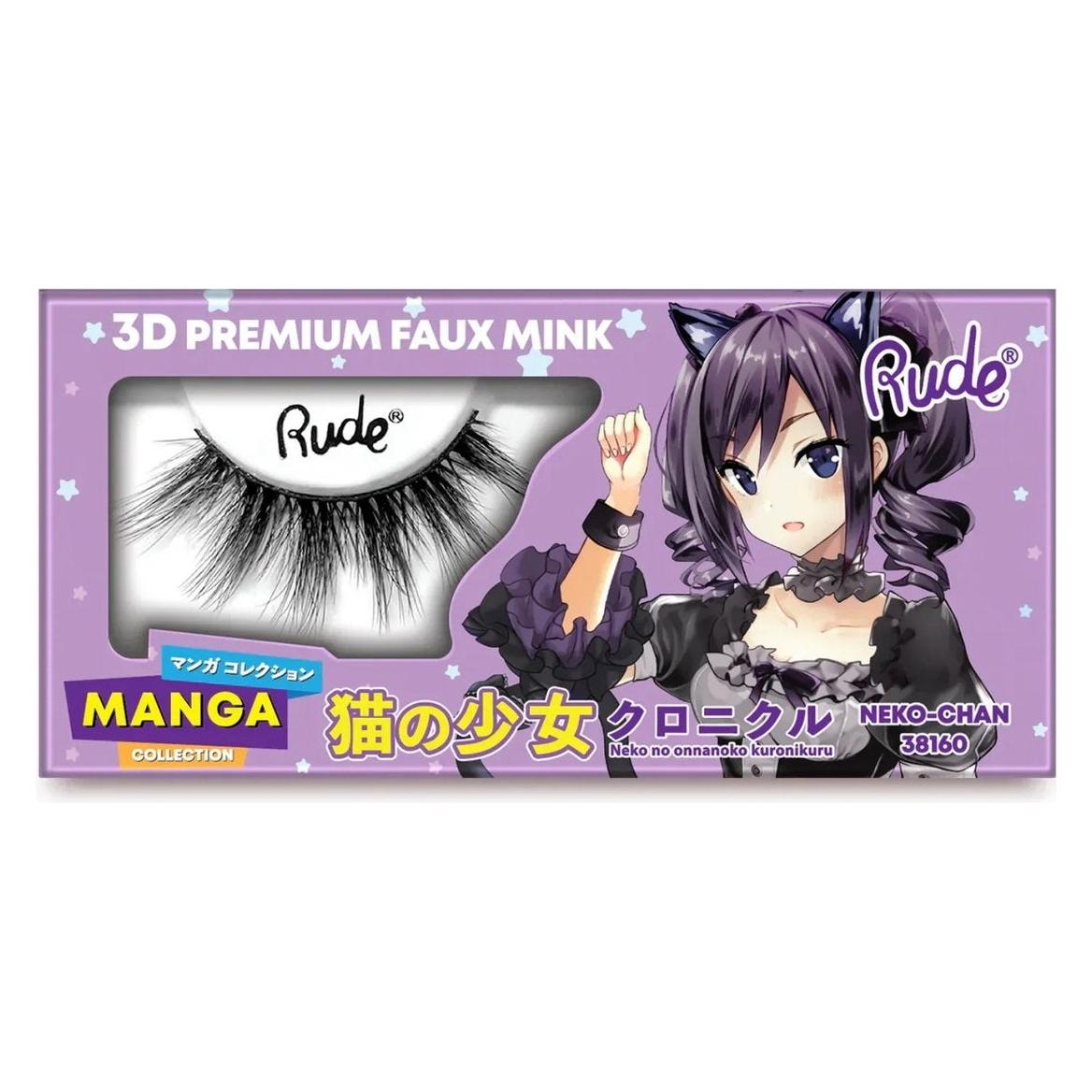 Rude Cosmetics Chibi Manga Faux Mink - Neko-Chan, Falsche Wimpern (Künstliche Wimpern) (74847669)