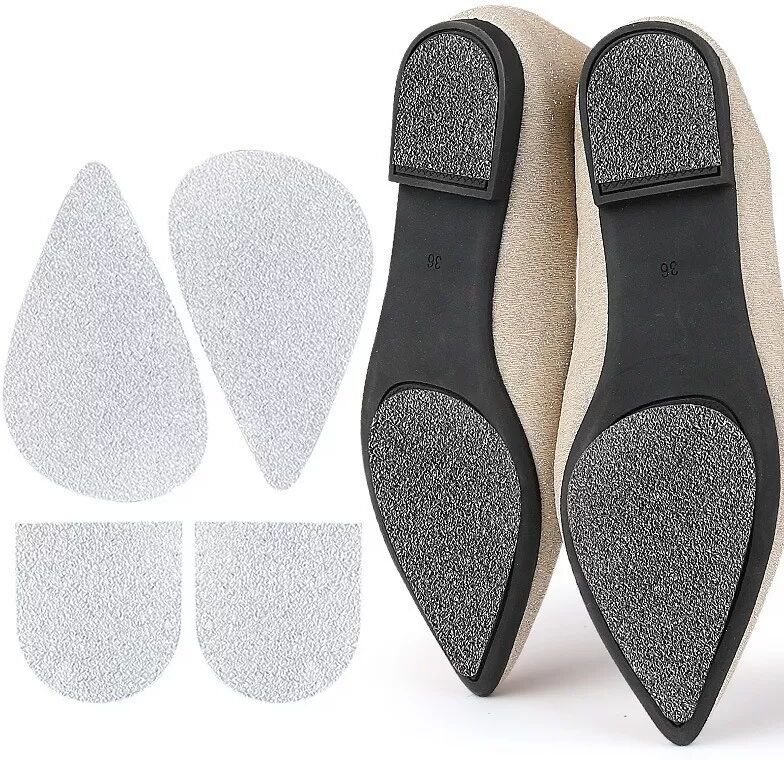INF Semelles Antidérapantes à Motif Diamant - Avant-Pied (110x65mm) & Talon (48x43mm) - Réduction du Bruit