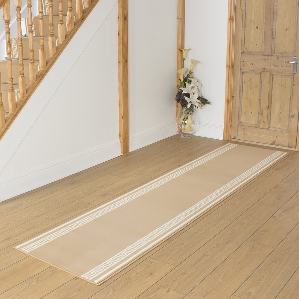 Fairmont Park Runner cm Geometric Area Rug Beige Runner 100 x 240 cm