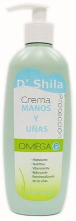 D'Shila Hands and Nails Cream 250Ml Omega-6.