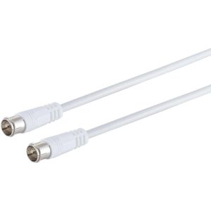 S-Conn Antennenkabel 80102-128, Koaxialkabel, SAT-Kabel, F-Stecker auf F-Stecker, Quickstecker, 1,5 m