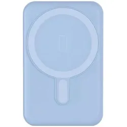 Bigben Powerbank Induktionsladegerät, MagSafe Kompatibel Blau (5000 mAh, 10 W), Powerbank, Blau