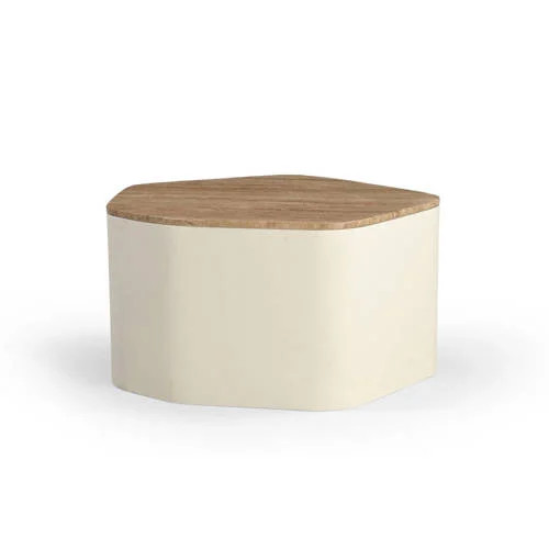 Giga Meubel Salontafel Cersei Organisch Travertin 76 cm