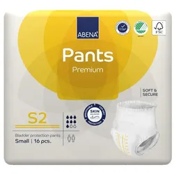 Abena Pants Premium Windelhosen Gr. S2, 1900 ml 6X16 St