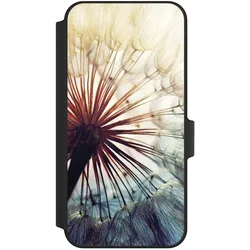 Nivocase Klapphülle für Samsung Galaxy A15 5G Handyhülle aus Kunst Leder NIVOflip schwarz Blumen Fotografie (Samsung Galaxy A15 5G), Smartphone Hülle, Schwarz