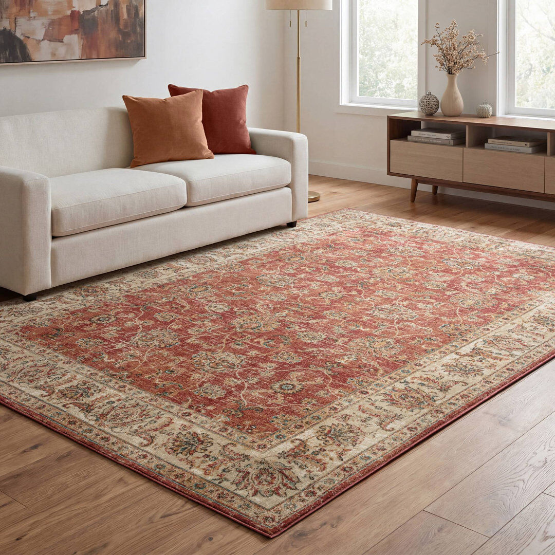 Astoria Grand Labelle Vintage Look Area Rug Red Runner 66 x 240cm