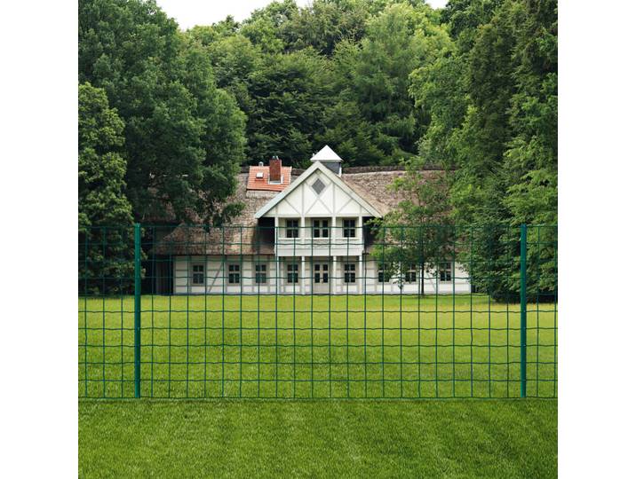 vidaXL Metallzaun Stahl 20 x 1,2 m Grün