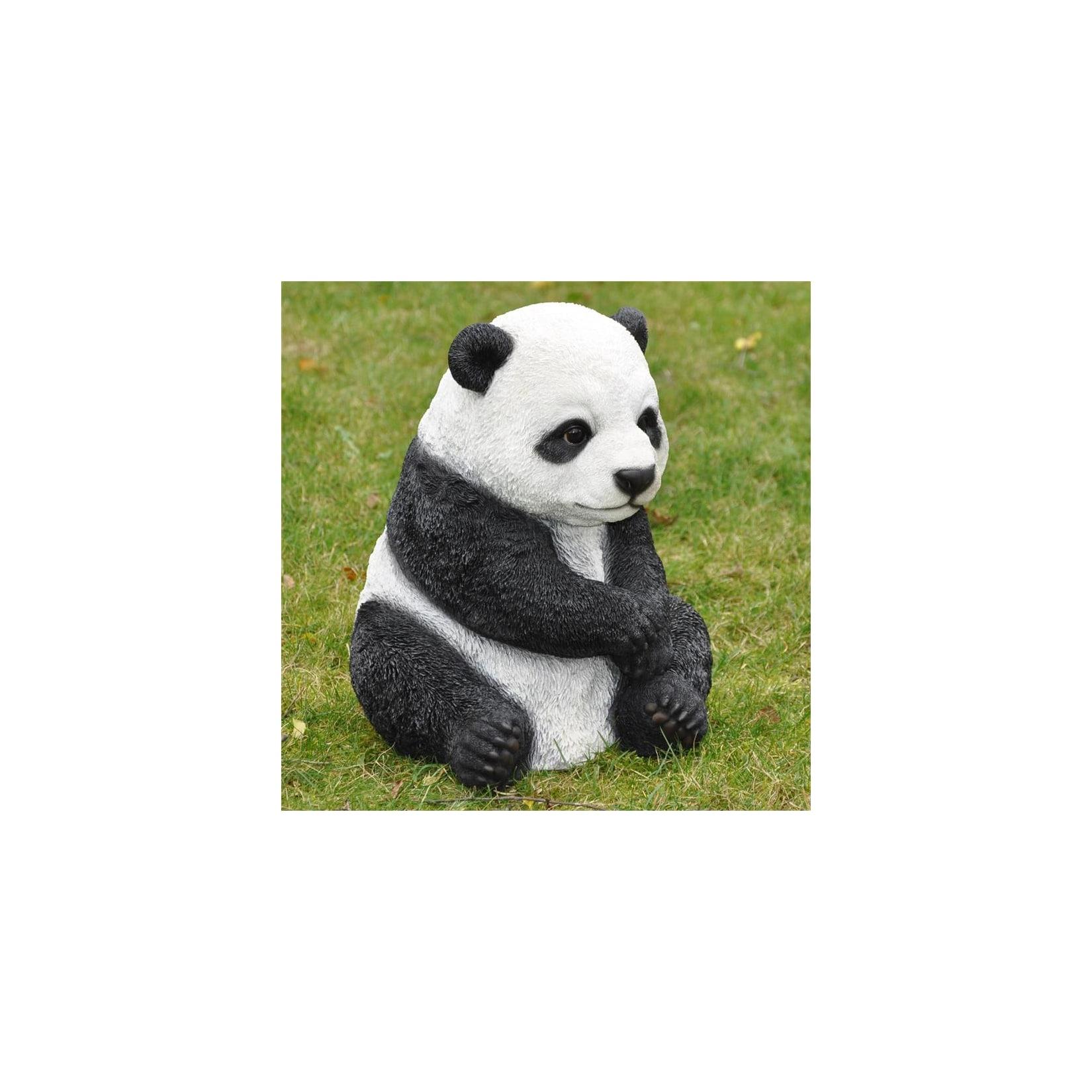 Dazikemo Gartenfigur Dekofigur Sitzender Pandabär