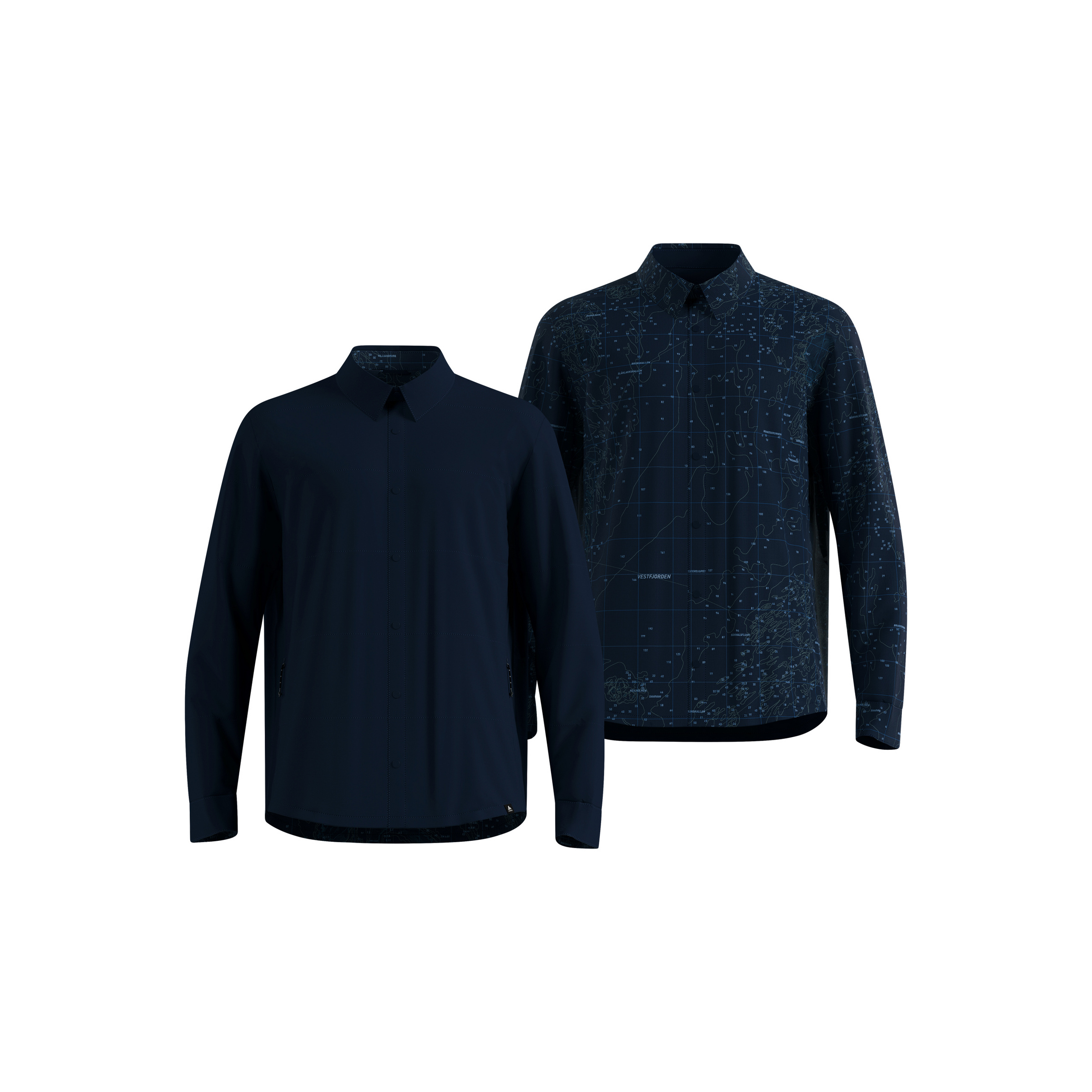 Odlo Transition Insulated Herren Hemden blau Größe XXL Trekking Elastisch