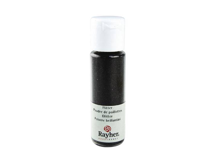 Rayher Pet-Flitter Kohlschwarz 20 ml