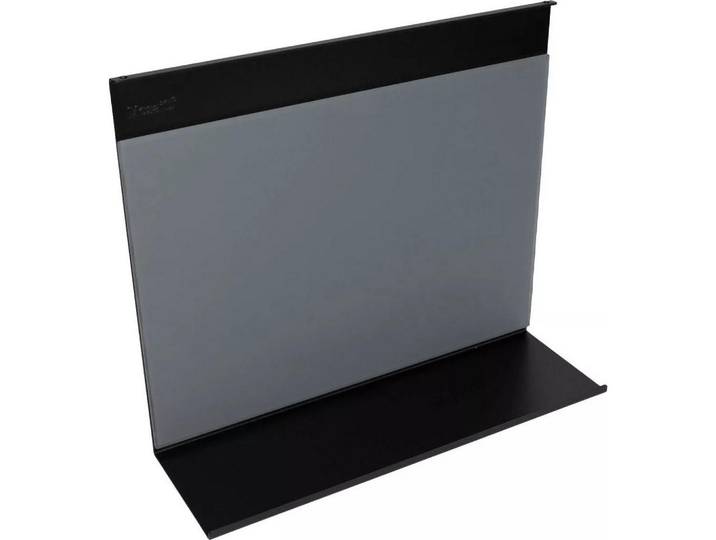 HKT Ablage, Schwarz, Metall, Glas, eckig, 35x20x11 cm,