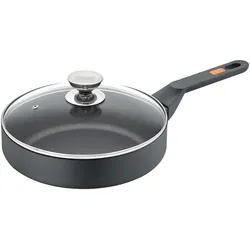 Berndes ECO Life Schmorpfanne mit Glasdeckel Ø28cm - schwarz|silber|transparent
