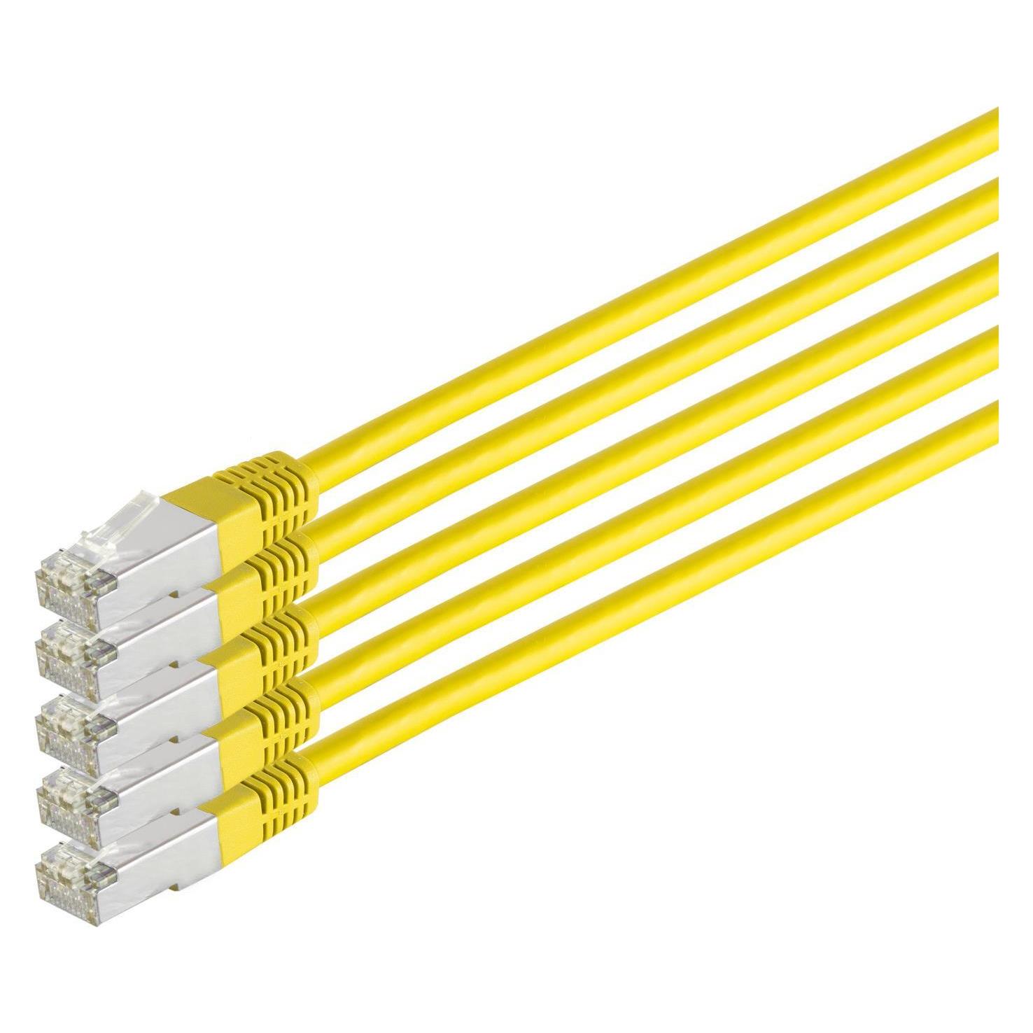 S-Conn Cat.6 S/FTP 0.25 m (S/FTP, CAT6, 0.25 m) (75711-H0.25Y-SET5)