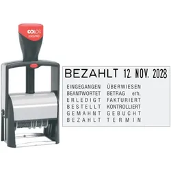 Datumstempel mit 12 Texten