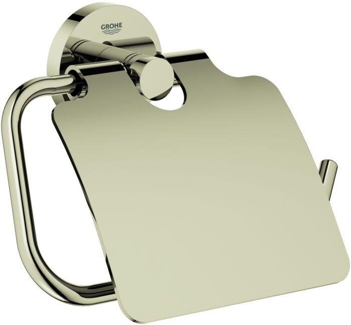 Grohe Essentials WC-Papierhalter 40367BE1 nickel, mit Deckel, verdeckte Befestigung