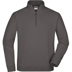 Zip-Sweatshirt "JN352" - S - carbon