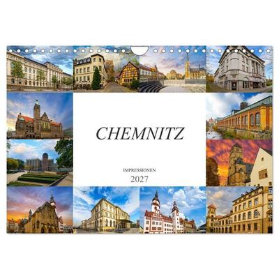 Chemnitz Impressionen (Wandkalender 2027 DIN A4 quer), CALVENDO Monatskalender