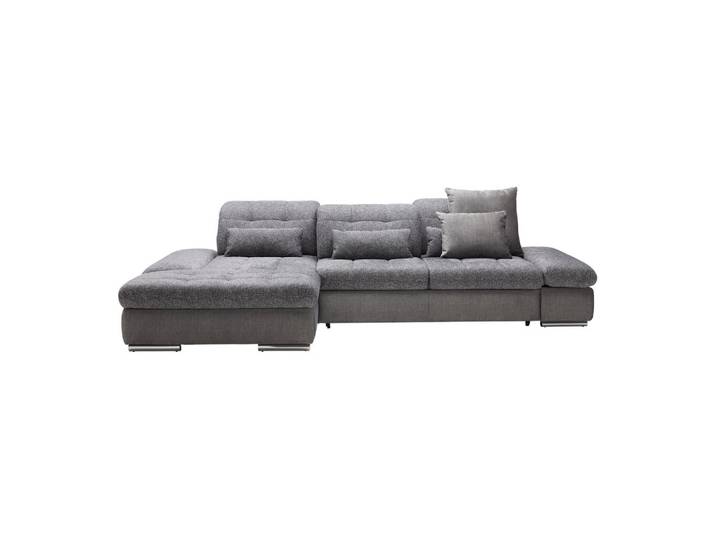 Wohnlandschaft Flachgewebe Graphitfarben, Grau