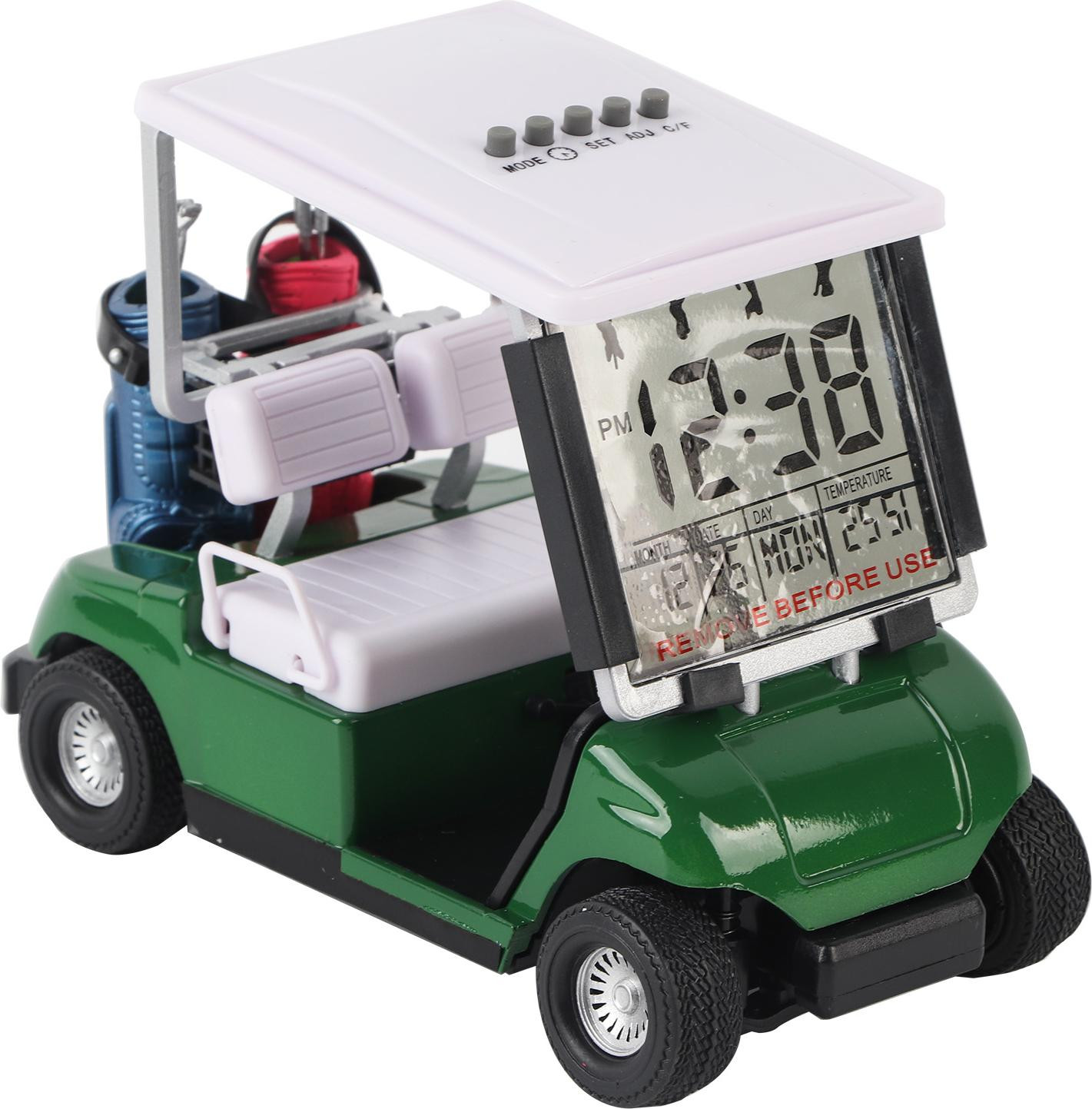 Gistuch Digitale Golf-auto Miniatuur Automaatklok voor op het bureau