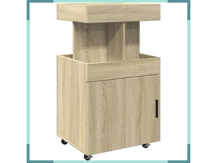 FHE Chariot de bar sonoma - Bois d'ingénierie - Rangement - Cuisine - Chêne - 50x41x89 cm