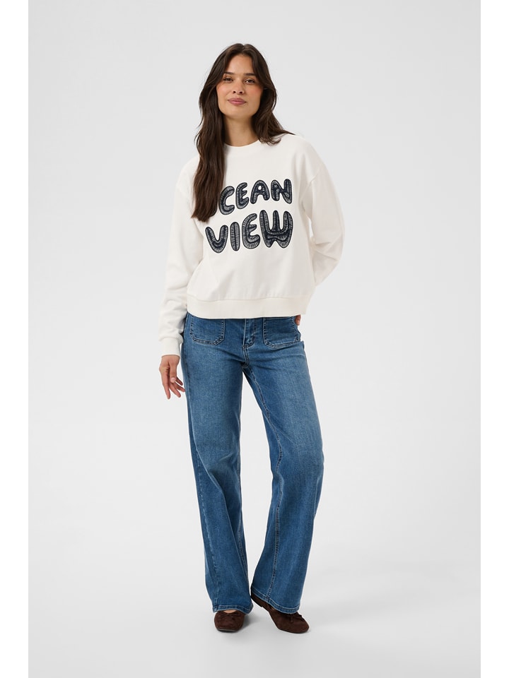 Kaffe Sweatshirt in Creme - S