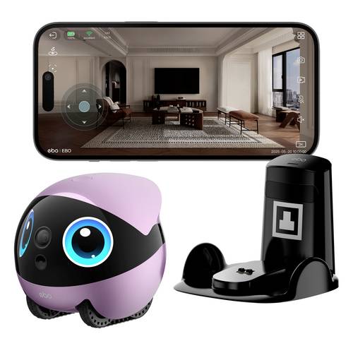 EnaBot EBO Air 2 Plus Haustier- roboter Haustier-Roboter Schwarz, Pink 1St.
