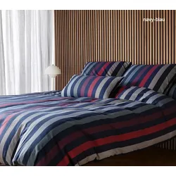 Elegante Bettwäsche Swift - 135x200 cm + 80x80 cm	navy-blau