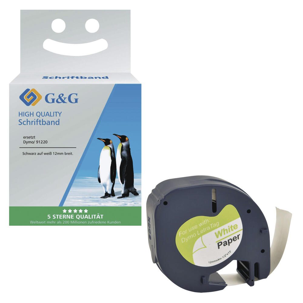G&G Etikettenrollen ersetzt Dymo 91220 15575