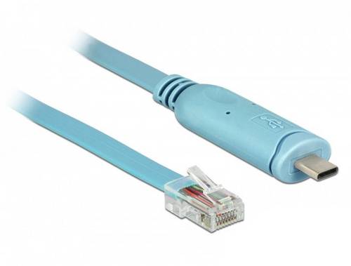 Delock USB 2.0 Adapter [1x USB 2.0 Stecker C - 1x RJ45-Stecker] 63914 3m