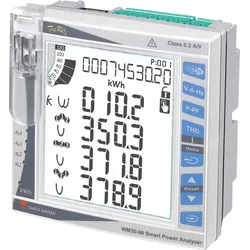 WM30AV53H - Energiezähler WM30, 3 Phasen, LCD Display, 4 Alarme, erweiterbar