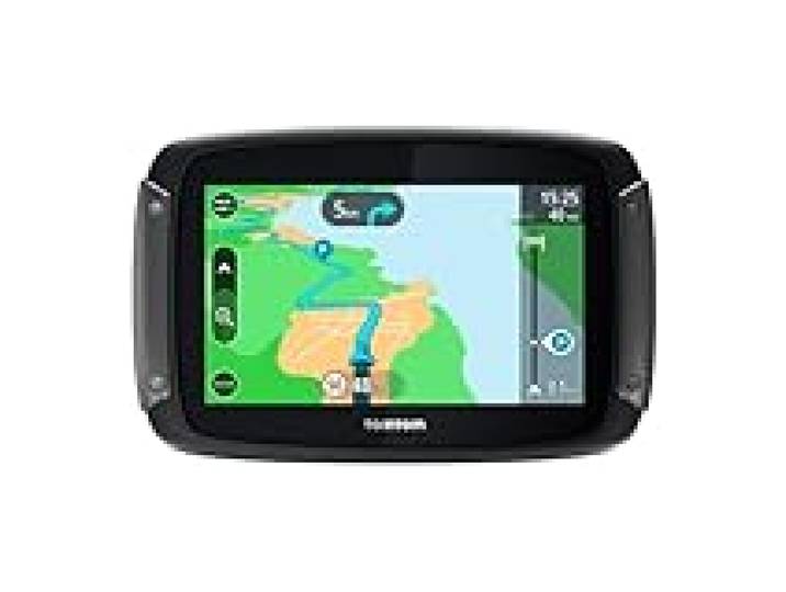 Tomtom GPS Moto Rider 550 Premium Pack - 4, 3 Pouces, Cartographie Monde, Traffic, Alertes des Zones de Danger, Appel Mains-Libres, 3 Accessoires Inclus 1GF0.002.11