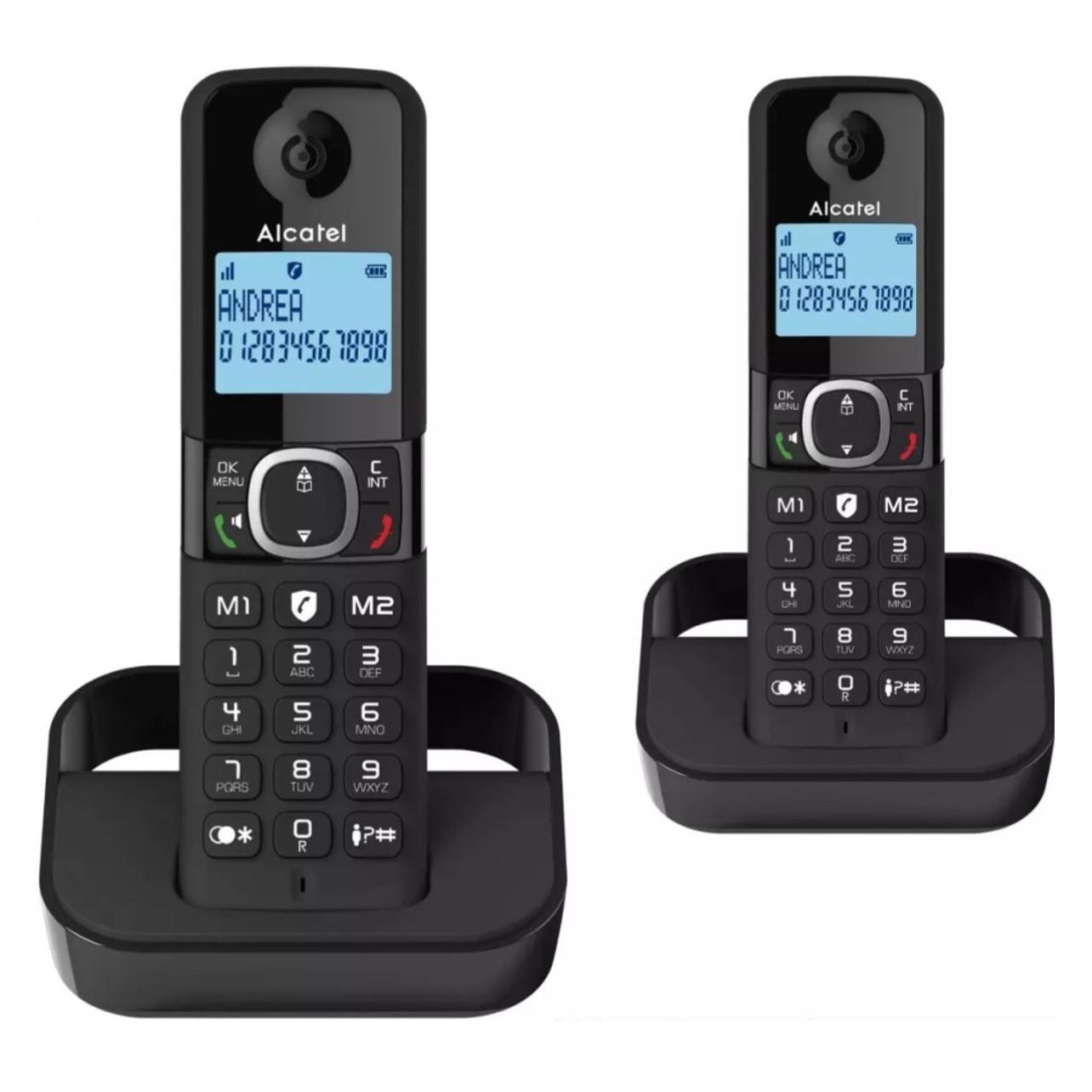 Alcatel F860 DUO EU DECT-Telefon Rufnummernanzeige Schwarz (ATL1423402)