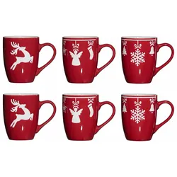 Ritzenhoff & Breker Navidad Kaffeebecher 360 ml 6er Set
