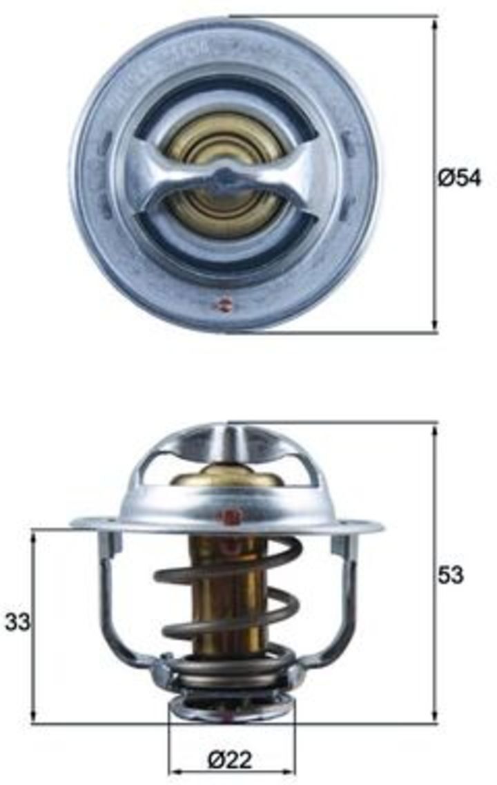 Thermostat, Kühlmittel MAHLE TX 179 89D