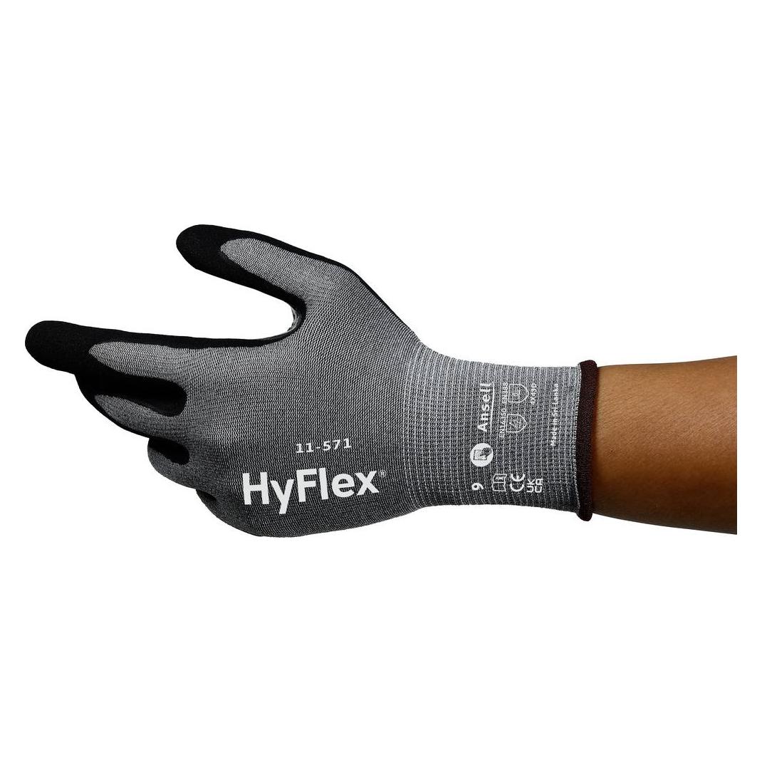 Ansell HyFlex 11571R070-1P Nitril Arbeitshandschuh Grösse (Handschuhe): 7 EN 2142 (7) (11571R070-1P)