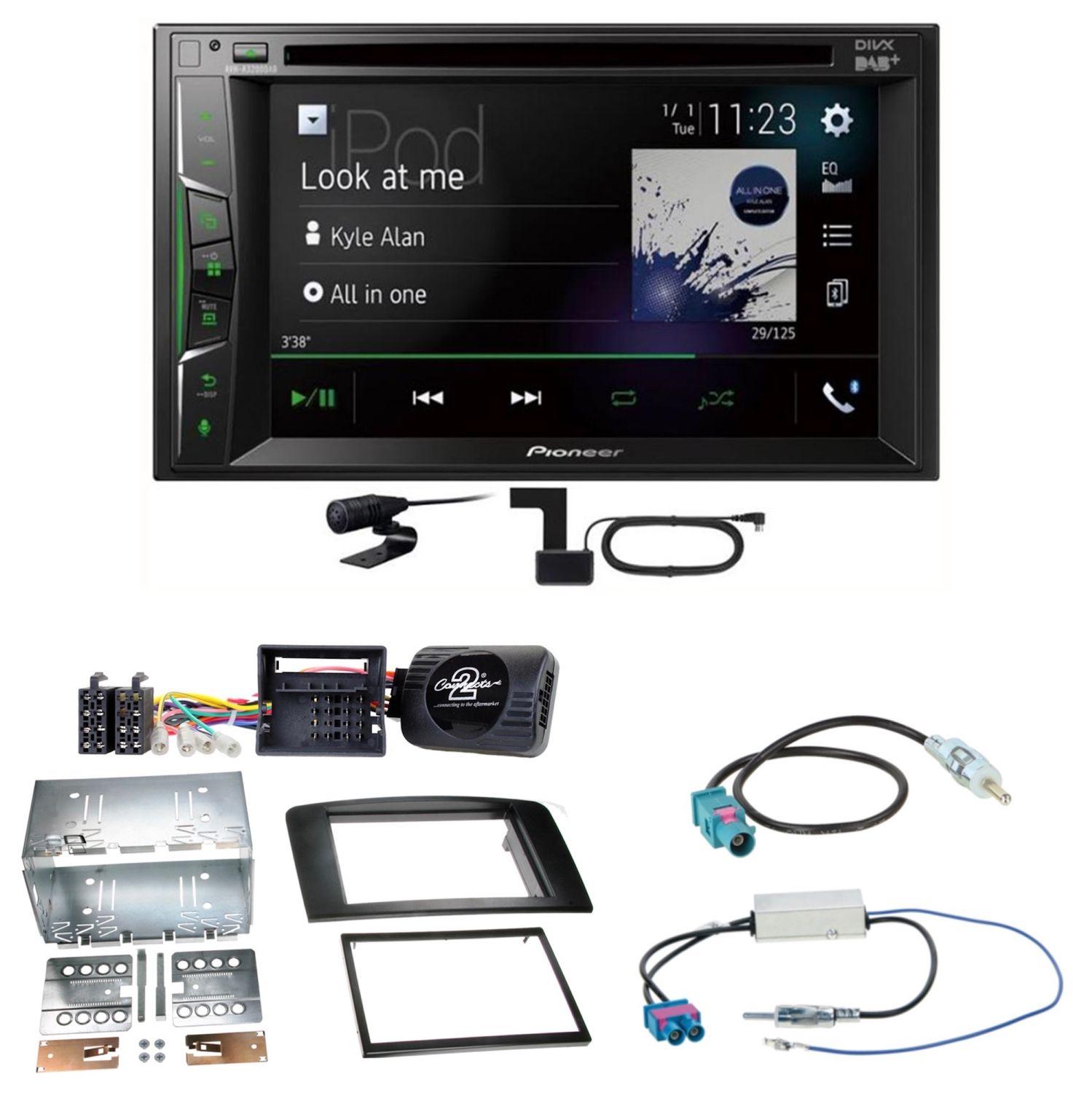 Pioneer AVH-A3200DAB USB DAB+ MP3 Digitalradio Einbauset für Mercedes ML W164