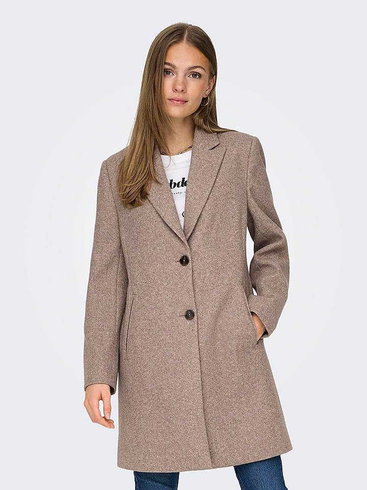 JDY Übergangsmantel "Echo" in Taupe - S
