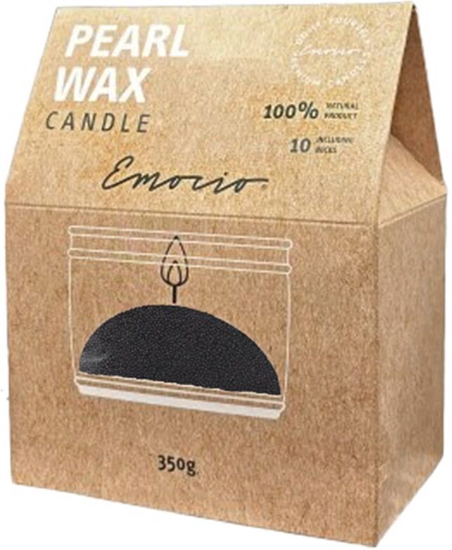 Emocio Pearl Wax Black candle 350 g
