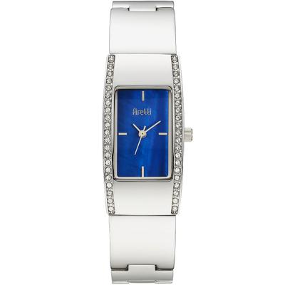 Quarzuhr FIRETTI "Icon Base Line", blau (silberfarben, perlmuttfarben, blau), Armbanduhren, Damen, Quarzuhr, Armbanduhr, Damenuhr, analog, Swarovski-Kristalle