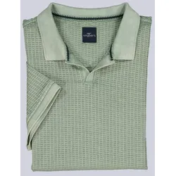 engbers Herren Poloshirt mit Struktur Grün regular uni Kent-Kragen - XXL