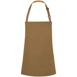 Karlowsky, Kochschürze, Kurze Latzschürze Basic mit Schnalle und Tasche (One Size)