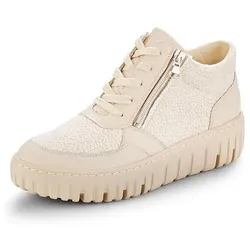 Knöchelhoher Plateau-Sneaker Livia Waldläufer weiss, 43