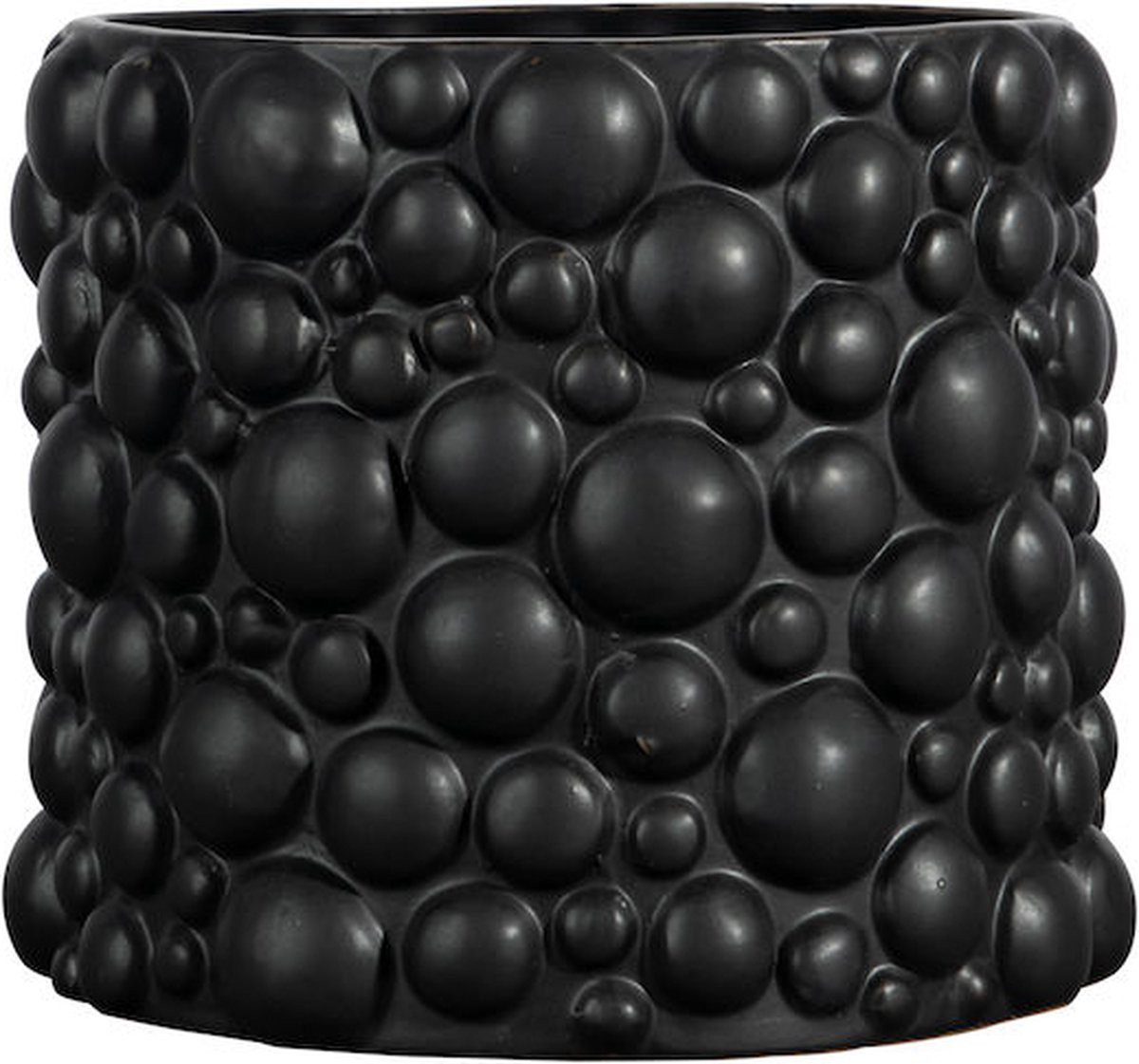 ByOn Celeste Vaas Zwart - Hoogte: 15 cm