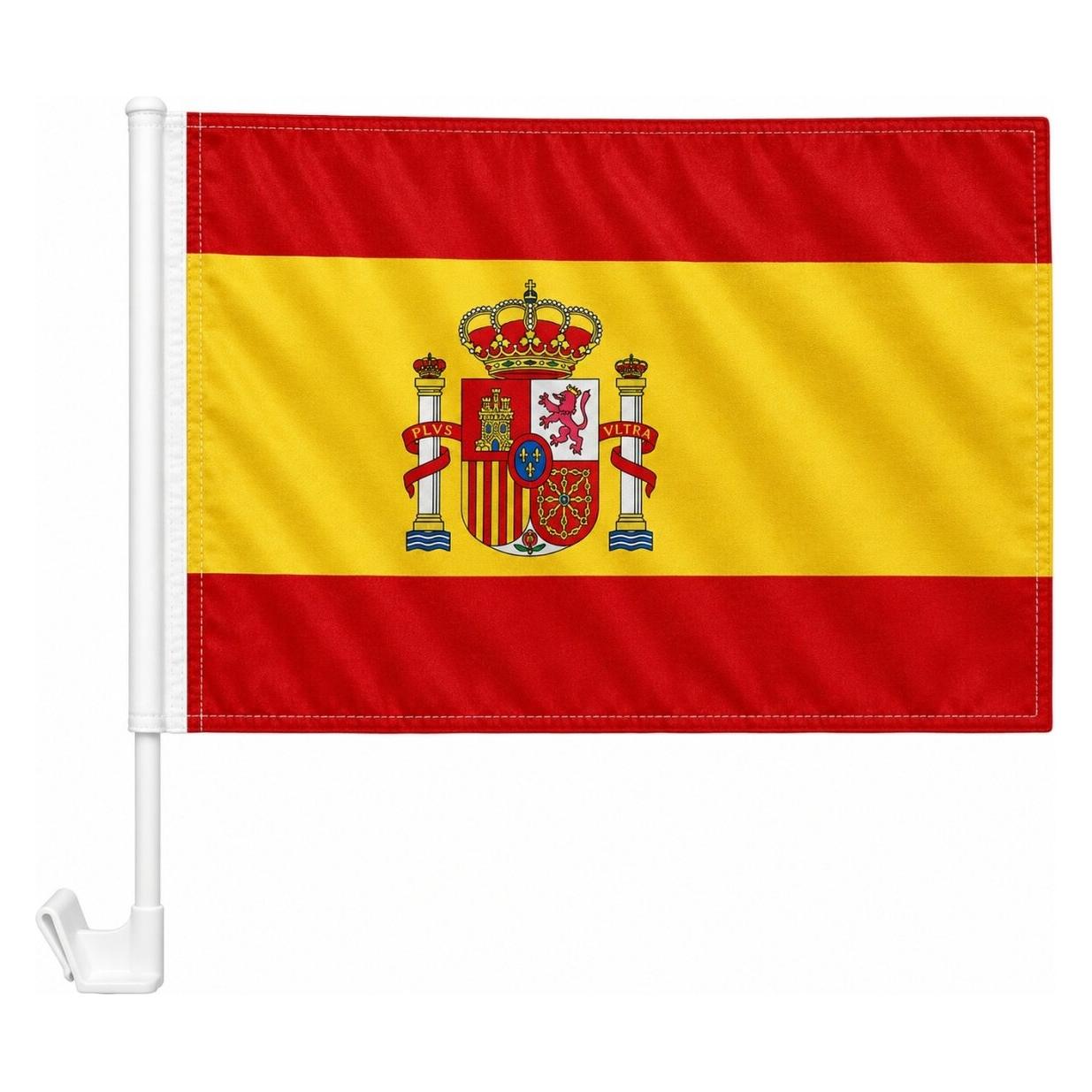 trends4cents Autoflagge Spanien 30 x 40 cm Auto Flagge Fahne Autofahne Fensterflagge Fanfahne (30 x 40 cm) (32205159)