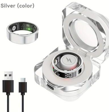 Uplift Essentials Health & Fitness Smart Ring Precision Sleep Tracking & Motion Monitoring silver 12