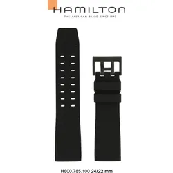 Hamilton - Kautschukarmband BelowZero 24mm/22mm H691.785.100 - schwarz