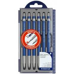 Staedtler, Bleistift, Feinminenhalter Mars Technico 6er Set (2 mm, HB, 6x)